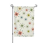 Atomic Stars Pattern Print Garden Yard Holiday Party Wedding Outdoor Decor Home Portico Farmhouse Stagionale Outdoor Flag