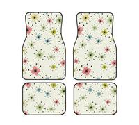 Atomic Stars - Set di 4 tappetini per auto, impermeabili, antiscivolo, per auto, camion, SUV, furgoni