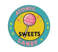 Atomic Sweets Candy Shop Mid-Century 1950s - Targa in metallo