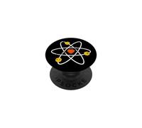 Atomic Symbol Molecola con gli scienziati del cuore STEM insegnanti PopSockets PopGrip Adesivo