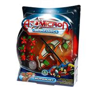 Atomicron Esercito dell'Idrogeno con Aereo Giochi Preziosi Arancione Verde