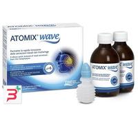 ATOMIX WAVE DISPOSITIVO PER IGIENE RINOFARINGEA ATOMIX SOLUZIONE 2 FLACONI SALINA 250 ML + TERMINALE NASALE + EROGATORE A SOFFIETTO