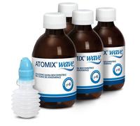 Atomix wave dispositivo per igiene rinofaringea atomix soluzione salina 4 flacon