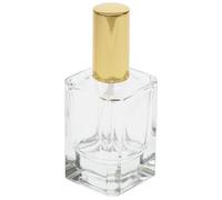 Atomizer Brand Fantasy Model Flacon, Square, con pompa di atomizzatore + cappello dorato, qualità pesante, per ml