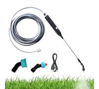 Atomizzatore a Batteria, Nebulizzatore Giardino Portatile Con 85cm Asta Telescopica & 2 M Tubo Flessibile & 3 Ugellis, Spruzzatore a Pressione Ricari Tipo C, Fertilizzazione E Irrigazione