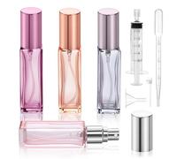 Atomizzatore di Profumo, 4Pcs 10ml Mini Bottiglia di Profumo Portatile Porta Profumo da Viaggio Ricaricabile Bottiglia Nebulizzatore Profumo per Viaggiare, Festa, Vita Quotidiana