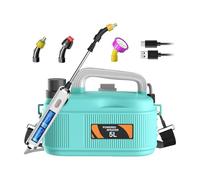Atomizzatore elettrico - Ugello del tubo da giardino, spruzzatore a batteria a batteria a corda da 1,35 galloni | Flussi variabili ugello di fertilizzante con bacchetta estendibile per per