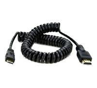 Atomos 4 K60 C4 cavo HDMI Mini 40 cm, Cast Connector (80 cm Extended) Nero