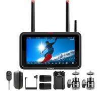 Atomos Ninja TX - Monitor/registratore per fotocamera da 5,2", display touchscreen professionale con risoluzione HDR con kit di alimentazione universale e supporto hot shoe in lega di alluminio da 1/4
