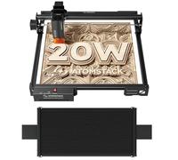 ATOMSTACK 20W A20 PRO V2 Macchina per taglio laser, macchina per incisione laser ad alta precisione con nastro trasportatore automatico R5 per pannelli a nido d'ape 800 x 400 mm