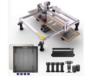 ATOMSTACK A 5Pro 40W Macchina per incisione laser con rullo rotante R3 Pro, piattaforma a nido d'ape F2, 5,5 W, potente incisore, 0,2 mm², taglierina concentrata per compensato, acrilico, carta, pelle