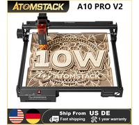 ATOMSTACK A10 Pro V2 10W Laser 0.01mm Macchina da taglio per incisione ad alta precisione Incisore per taglierina CNC in metallo acrilico legno pelle