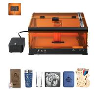 ATOMSTACK A24 Pro Ultra - Macchina per incisione laser con corpo della fotocamera e F60 Air Assist, potenza 24 W, incisione di massa, posizionamento ad alta precisione, incisione laser per legno,