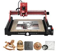 ATOMSTACK C4 Pro Fresatrice CNC, mandrino da 200 W, 4 assi per la lavorazione di PCB, MDF, acrilico, PVC, legno, alluminio, controllo offline, area di lavoro della macchina per incisione 420 × 420 mm