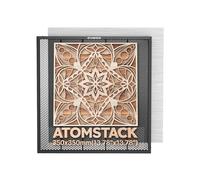 ATOMSTACK F2N Letto laser a nido d'ape 350 × 350 mm progettato per stazioni di lavoro di incisione laser. Dispone di un guscio in metallo compatibile con la maggior parte delle macchine per incisione.