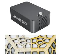 ATOMSTACK F60 Dual Pump Air Assist 10-60 L/min, commutazione automatica, tagliente più pulito e più liscio, Air Assist per A6 X6 A12 X12 A24 X24 Pro A20 A30 A40 A70 Series Laser Engraver Cutter