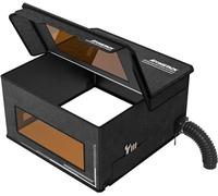 ATOMSTACK FB2 Boîtier pour machine à graver au laser 74*76*42cm avec Ventilation et Tuyau d'Échappement, Couverture de Protection Ignifuge et Anti-Poussière Pliable Réduction des Odeurs et du Bruit