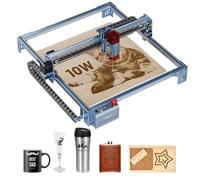 ATOMSTACK Incisione laser A10 V2, 10 W, macchina per incisione laser, superficie di incisione, 400 x 400 mm, macchina per taglio laser e incisione, incisione laser, supporta il controllo APP per