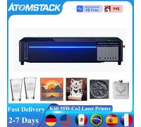 Atomstack K60 Macchina per incisore per taglio laser Co2 Taglierina con messa a fuoco automatica Area di lavoro 500 * 300mm per stampante laser in vetro acrilico trasparente
