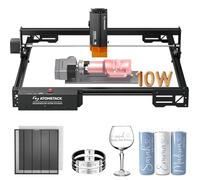 ATOMSTACK Macchina per incisione laser 10W A10 PRO V2 con rullo multifunzione R8, piastra a nido d'ape F4N da 0,06 mm, incisore laser ad alta precisione per legno e metallo, acrilico scuro, vetro