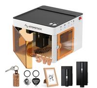 ATOMSTACK Macchina per incisione laser P1 5W Macchina per incisione laser doppia 5W portatile, 10000m/min, laser a diodi 5W, laser a infrarossi 1,2W Telefono PC, incisione offline APP