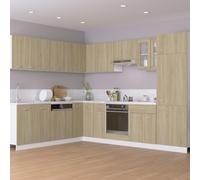 ATOMSTACK MAKER 2 pensili da cucina in rovere Sonoma, 50 x 31 x 60 cm, con 2 ripiani e ante, moderno armadio da parete per cucina/dispensa, in legno, portata fino a 60 kg