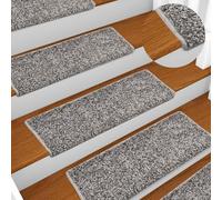 ATOMSTACK MAKER 20 tappetini per gradini, antiscivolo e fonoassorbente, in 100% polipropilene (65 x 21 x 4 cm), con nastro biadesivo, lavabili e pieghevoli, colore: grigio