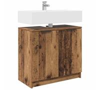 ATOMSTACK MAKER Armadietto da bagno con 2 ante, 64,5 x 33,5 x 59 cm, effetto legno anticato, salvaspazio, facile da pulire e robusto, per bagno moderno