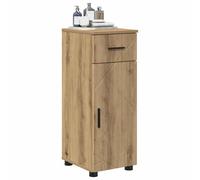 ATOMSTACK MAKER Armadietto da bagno con cassetto e 2 ante, rovere Artisan, 30 x 35 x 80 cm, in legno con gambe in metallo, moderno armadietto da bagno per piccoli bagni, con fissaggio a parete