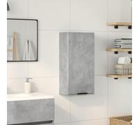 ATOMSTACK MAKER Armadietto da bagno da parete grigio cemento, 32 x 20 x 67 cm, resistente all'umidità, salvaspazio, in legno, design moderno per piccoli bagni