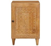 ATOMSTACK MAKER Armadietto da bagno in legno, 38 x 33 x 58 cm, marrone chiaro, design sottile con 1 anta e maniglia in acciaio nero opaco, ideale per bagni piccoli/grandi