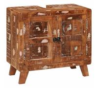 ATOMSTACK MAKER Armadietto da bagno in legno riciclato & Engineered Wood, 60 x 33 x 55 cm, 2 ante + 2 ripiani, multicolore, moderno, minimalista, salvaspazio, per piccoli bagni