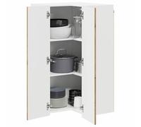 ATOMSTACK MAKER Armadietto da cucina angolare in rovere Artisan, 57 x 57 x 100 cm, armadio angolare da parete con ampio spazio per la cucina, montaggio incluso (serie Kalmar)