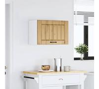 ATOMSTACK MAKER Armadietto da cucina Lucca in legno di rovere Artisan, 60 x 31 x 40 cm, montaggio a parete con ante in vetro, molto spazio e design moderno per piccole cucine
