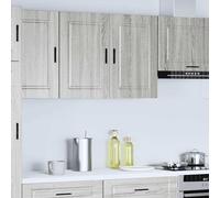 ATOMSTACK MAKER Armadietto da cucina Porto grigio Sonoma, 80 x 31 x 60 cm, in legno, portata 75 kg, per cucina/soggiorno/corridoio, con supporto da parete incluso