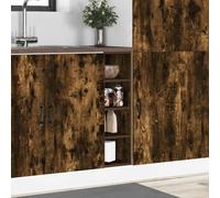 ATOMSTACK MAKER Armadietto da cucina Riga in legno di rovere affumicato, 20 x 44,5 x 81,5 cm, piedini regolabili in altezza, portata 80 kg, per piatti, pentole e utensili da cucina