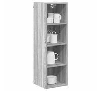 ATOMSTACK MAKER Armadietto da cucina sospeso grigio Sonoma, 30 x 29,5 x 100 cm, in legno, moderno pensile da parete con molto spazio, portata fino a 60 kg, per una cucina organizzata