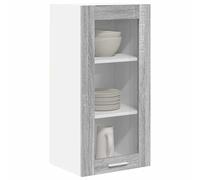ATOMSTACK MAKER Armadietto da cucina sospeso, set da 2 pezzi (40 x 31 x 80 cm), in legno con 1 anta, massimo 120 kg, per interni, moderno, minimalista, facile da pulire