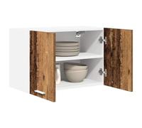 ATOMSTACK MAKER Armadietto pensile da cucina con 2 ante, legno antico e bianco, 60 x 31 x 40 cm, in legno minimalista, per cucina moderna, 2 pezzi