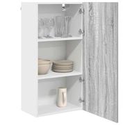 ATOMSTACK MAKER Armadietto pensile da cucina, grigio sonoma/bianco, 50 x 31 x 100 cm, in legno, 1 anta con cerniere, max. 60 kg, salvaspazio e moderno, per cucina e soggiorno