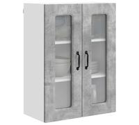 ATOMSTACK MAKER Armadio Cucina Kalmar Grigio Cemento Legno 60x31x80 Spazioso Armadio da Parete per Cucina Moderna - Include Materiale di Montaggio Max 60 Kg Interno