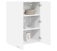 ATOMSTACK MAKER Armadio pensile da cucina, bianco, 60 x 31 x 80 cm, in legno con 2 ante a cerniera, moderno e durevole, per stoviglie e utensili da cucina, max. 60 kg