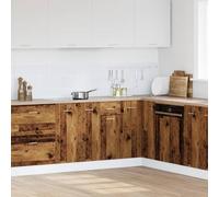 ATOMSTACK MAKER Cassettiera Lyon effetto legno anticato, mobile da cucina con cassetto e 2 scomparti, in legno, 30 x 46 x 81,5 cm, per organizzare la cucina salvaspazio