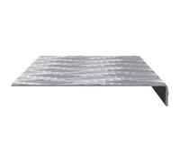 ATOMSTACK MAKER Gradini in alluminio, 5 pezzi, antiscivolo, color argento, con profilo a diamante (60 x 18 x 2,5 cm), impermeabili e antiruggine, per interni ed esterni