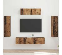 ATOMSTACK MAKER HOMELEN - Armadio per TV, 5 pezzi, in legno anticato, stile scandinavo, per TV, soggiorno, camera da letto