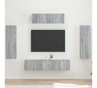 ATOMSTACK MAKER HOMELEN - Armadio per TV Sonoma grigio, 5 pezzi, stile scandinavo, per TV, soggiorno, camera da letto