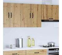 ATOMSTACK MAKER Kalmar - Armadietto da cucina sospeso, 60 x 31 x 60 cm, in rovere Artisan, moderno, con molto spazio per piatti, pentole e stoviglie, in legno, portata fino a 60 kg