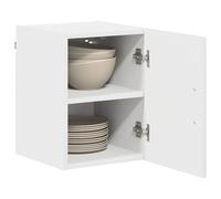 ATOMSTACK MAKER Kalmar - Set di 2 armadietti da cucina in legno bianco lucido, 30 x 31 x 40 cm, moderno armadio da parete con molto spazio per cucine moderne e classiche