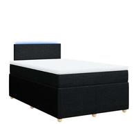 ATOMSTACK MAKER Letto a molle, 120 x 200 cm, con materasso a molle insacchettate e rivestimento in poliestere traspirante, nero, altezza 20 cm, illuminazione LED, coprimaterasso rimovibile, stabile