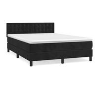 ATOMSTACK MAKER Letto a molle, 140 x 190 cm, con materasso a molle insacchettate e testiera in velluto regolabile in altezza, 20 cm di altezza, per chi dorme sulla schiena e sulla pancia, con topper
